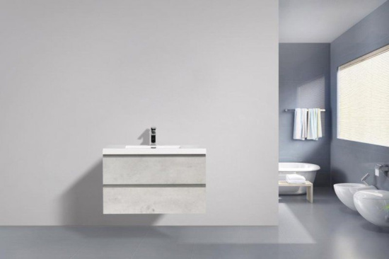 Тумба с раковиной BelBagno Luce 90 stucco cemento leggero