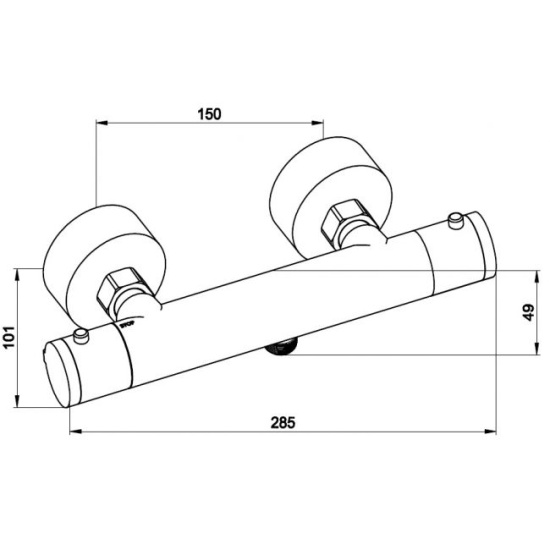 Смеситель для душа Kaiser Thermo 18344