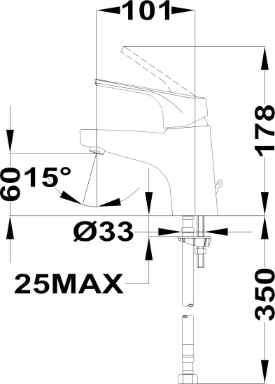 Смеситель для раковины Teka Alcudia 4634662C0