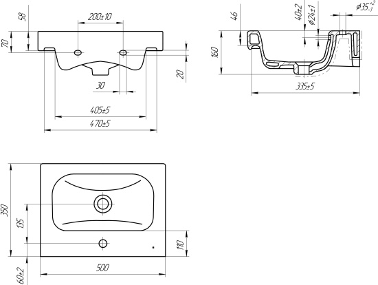 Мебель для ванной Aqwella Smart 50 дуб балтийский