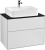 Мебель для ванной Villeroy & Boch Finion 80 black matt lacquer, glass black matt, с настенным освещением Мебель для ванной Villeroy & Boch Finion 80 black matt lacquer, glass black matt, с настенным освещением