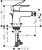 Смеситель для биде Hansgrohe Talis E 71720340 Смеситель для биде Hansgrohe Talis E 71720340
