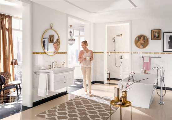 Напольный смеситель для ванны Hansgrohe Metropol Classic 31445000 хром