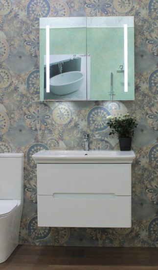 Тумба с раковиной BelBagno Torino 80 bianco lucido