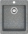 Мойка кухонная ZETT lab. T008Q008 темно-серая