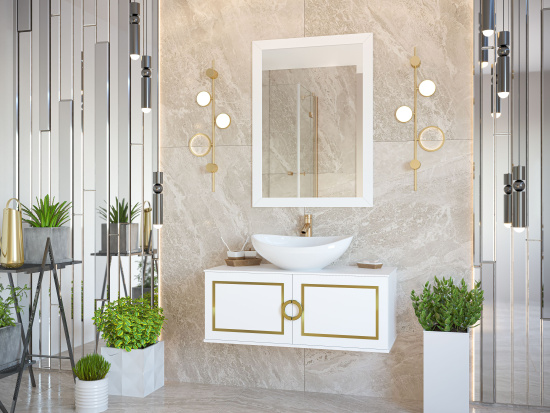 Зеркало Brevita Steffany 75 белое