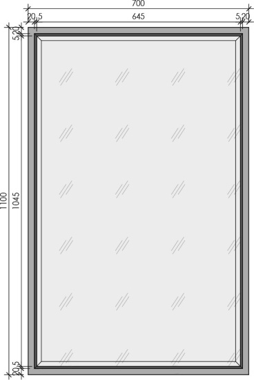 Мебель для ванной Armadi Art Monaco 80 бордо, хром