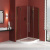 Душевой уголок Vegas Glass AFS-F LUX 120*110 05 05 R, профиль бронза, стекло бронза
