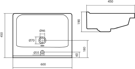 Мебель для ванной ASB-Mebel Бари 60-2.2 белая