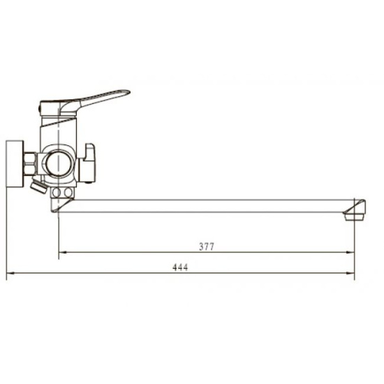 Смеситель для ванны Kaiser Sena 74055