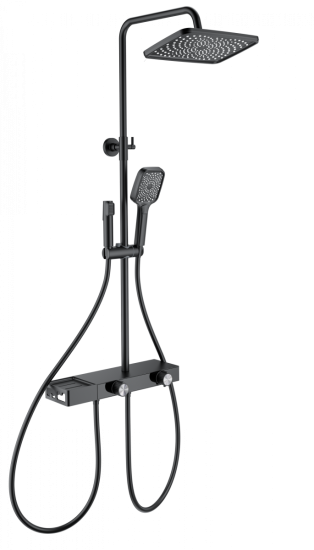 Душевая стойка Wonzon & Woghand Shelf WW-B4161-MB с техническим душем