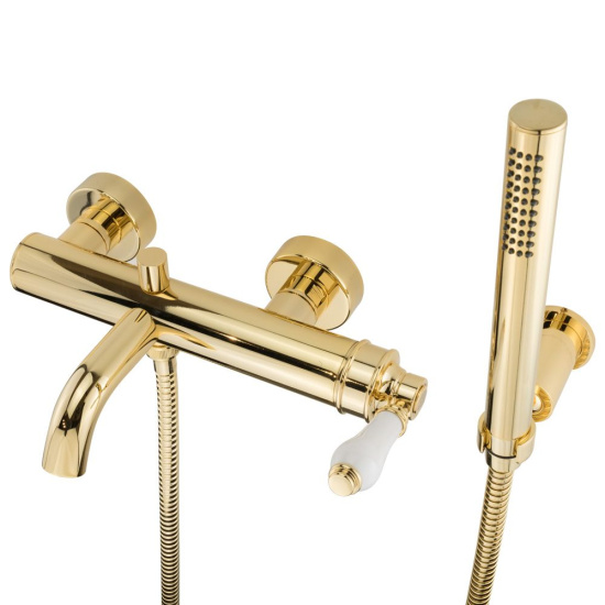 Смеситель для ванны Migliore Ermitage Mini 28590 белый с золотом