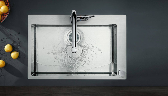 Смеситель для кухни Hansgrohe Metris Select M71 73827000 хром