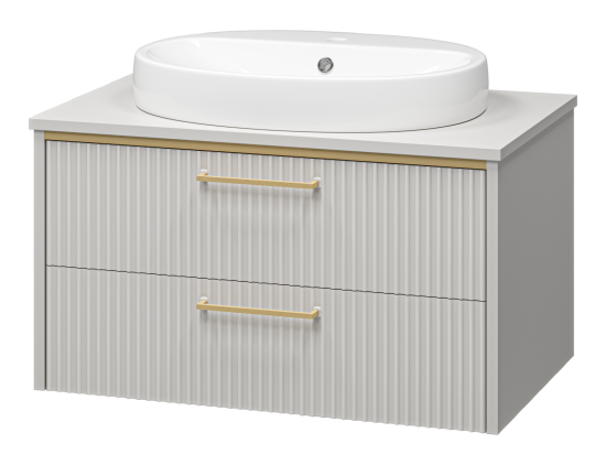 Тумба с раковиной Brevita Elche 80 подвесная