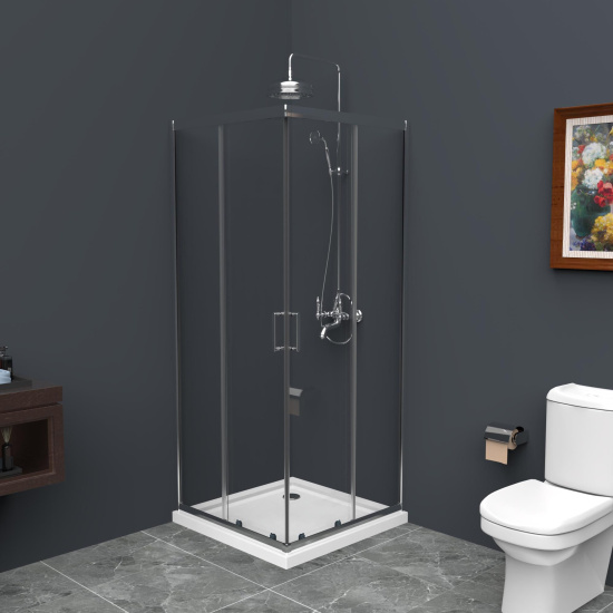 Душевой уголок BelBagno Uno 195 A 2 85 C Cr стекло прозрачное