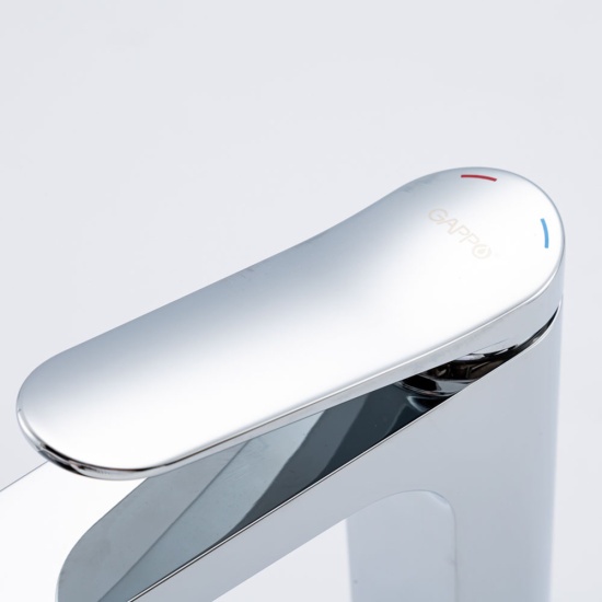 Смеситель для раковины высокий Gappo G1010-2, хром