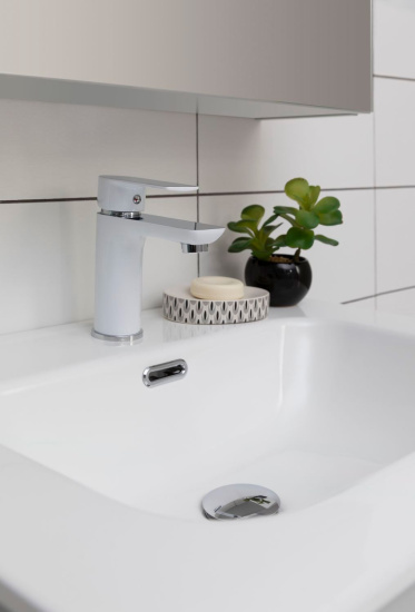 Тумба с раковиной Aquanet Алвита new 60 подвесная, серый, с ящиками