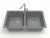 Мойка кухонная ZETT lab. T260Q008 темно-серая