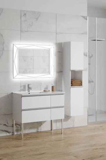 Тумба с раковиной Sanvit Стрит Box 90 L белая