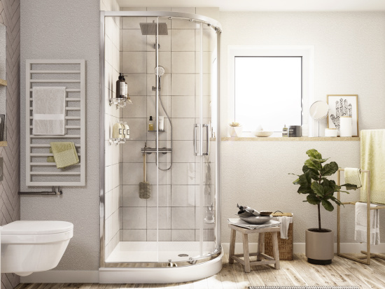 Душевой уголок Stworki Хельсинки 100x100 см профиль хром глянец