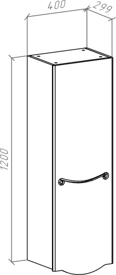 Пенал Bellezza Сесилия 40 L