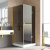 Душевой уголок Vegas Glass AFP-Fis LUX 90*100 09 07 R, профиль золото глянцевое, стекло графит
