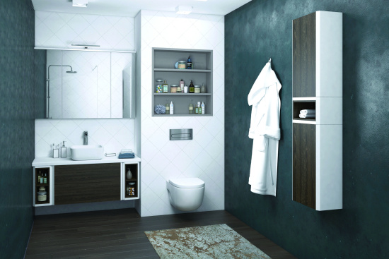 Шкаф Aquaton Брук 30 дуб феррара