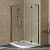Душевой уголок Vegas Glass AFS-F Lux 120*100 05 01 L профиль бронза, стекло прозрачное