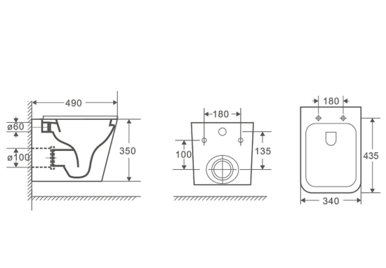 Инсталляция Grohe Rapid SL 38772001 с кнопкой + унитаз подвесной Vincea Q-Line VT1-12T