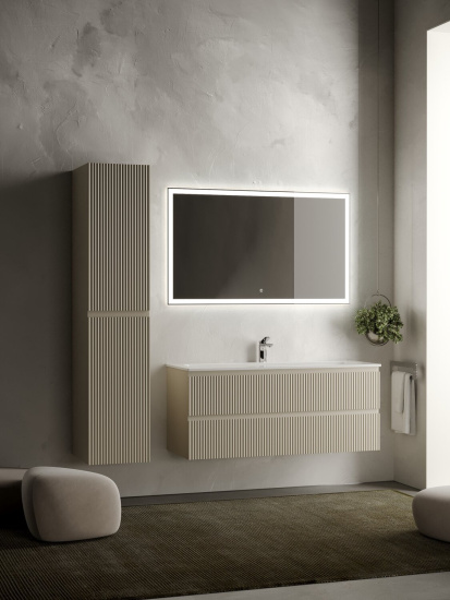Тумба с раковиной Sancos Snob R 120 Beige Soft SNR120CE, подвесная