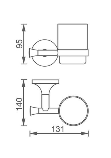 Стакан Altrobagno Corposo 080204 Cr