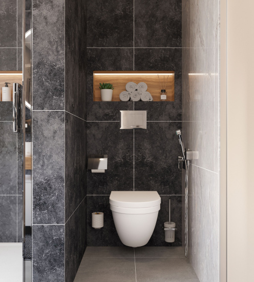 Мебель для ванной с раковиной Duravit Luv 60: столешница 100, дуб французский, без отверстий + 2 тумбы 50