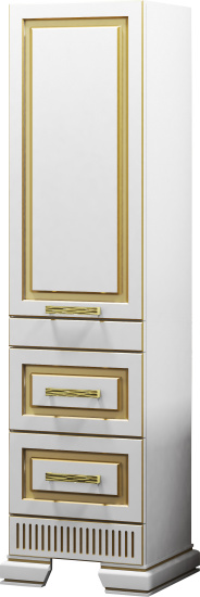 Пенал Opadiris Оникс L золотая патина