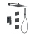 Душевая система Webert Pegaso PE890104560 черный