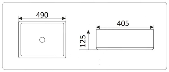 Накладная раковина CeramaLux 9132