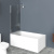 Шторка на ванну BelBagno Uno V-1-90/150-P-Cr стекло punto Шторка на ванну BelBagno Uno V-1-90/150-P-Cr стекло punto
