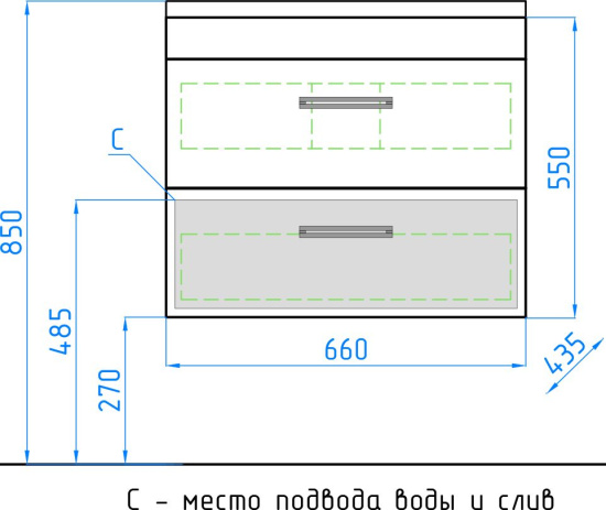 Мебель для ванной Style Line Лотос 70 Plus подвесная, шелк зебрано