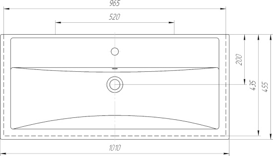 Тумба с раковиной ASB-Woodline Монте 100 бежевая