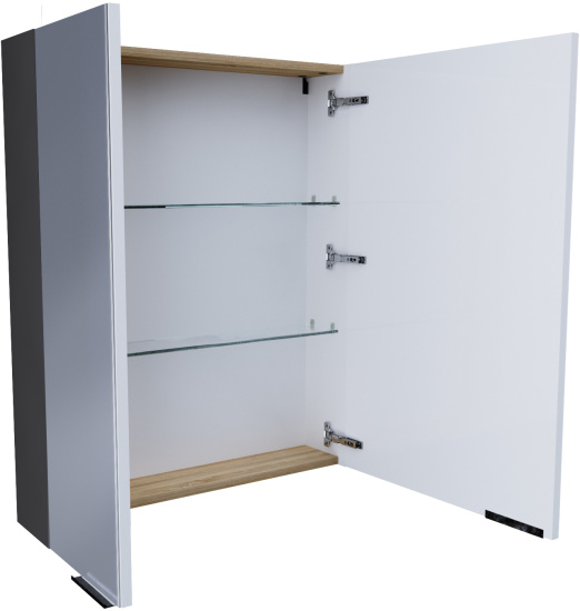 Зеркало-шкаф 1MarKa Gaula 60 черный