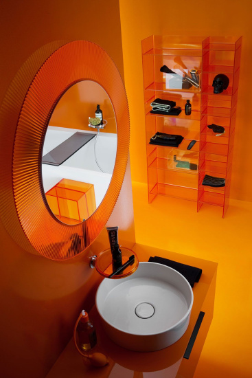 Зеркало Laufen Kartell 3.8633.1.082.000.1 оранжевый пластик