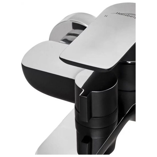 Набор для ванны 3 в 1 Hansberge H7099BC, черный/хром