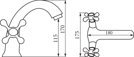 Смеситель для раковины Veragio Agatha VR.AGT-3710.CR хром