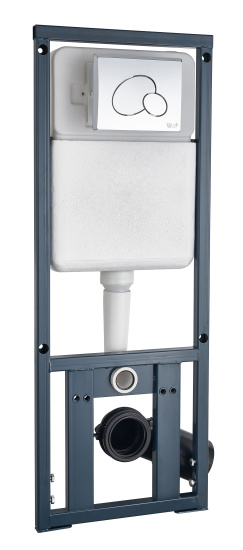 Инсталляция WeltWasser Marberg 410 с кнопкой смыва 410 RD + унитаз подвесной Gelbach 004 GL-WT