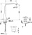 Смеситель для раковины Duravit D.1 D11110007046 черный Смеситель для раковины Duravit D.1 D11110007046 черный