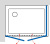 Душевой уголок GuteWetter Practic Rectan GK-402 левая 95x90 см стекло бесцветное, профиль матовый хром