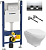 Инсталляция Geberit Duofix Delta 458.124.21.1 3 в 1 с кнопкой смыва + унитаз подвесной Gustavsberg Estetic Hygienic Flush