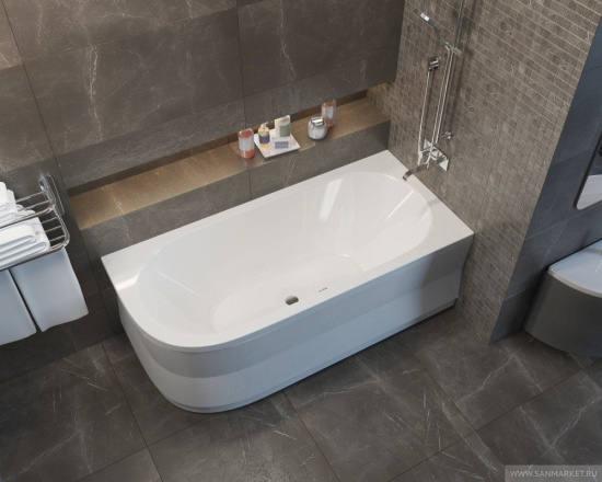 Акриловая ванна Alpen Astra 165x80 L