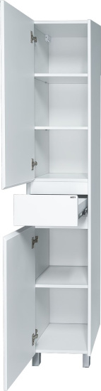 Шкаф-пенал Misty Алиса 35 L белый, с ящиком