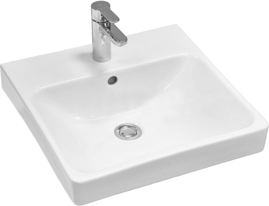 Тумба с раковиной Aquaton Сканди 55 белый глянец