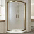 Душевой уголок Vegas Glass ZS 100 05 10 профиль бронза, стекло сатин